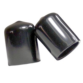 SBDs (Pack of 10): 3/4" Round Black Vinyl Flexible End Cap, Pipe Post Tubing Rod Cover 0.75 Inch for Black Rubber Plastic Tube Hub Caps Tubing Post (Flexible Vinyl Push-On)