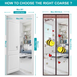 Anti-fly Screen Door, Magnetic Fly Screen Door, Balcony Door, Fly Screen Door, Fly Screen Door (Honeycomb Model, 90 x 210)