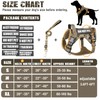 MOOGROU Tactical Dog Harness and Leash Set for Large Dogs,Heavy