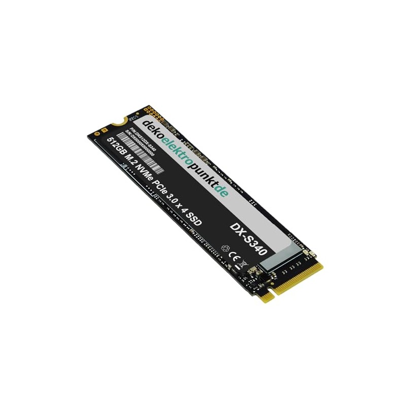 dekoelektropunktde 512GB M.2 NVMe Gen3 SSD Festplatte passend für HP
