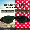 ULTREMA Red Light Therapy Glasses, Eyes Protection for Tanning Goggles,