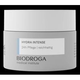 Biodroga Hydra Intense Rich 24-Hour Care 50 ml - Face Care Cream with Hyaluronic Face Moisturiser Moisture Boost
