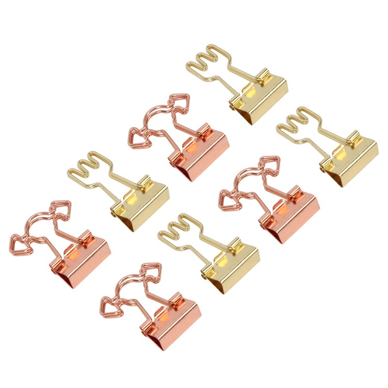 100pcs Binder Clips for Student Strong Clamping Force Metal Arrows