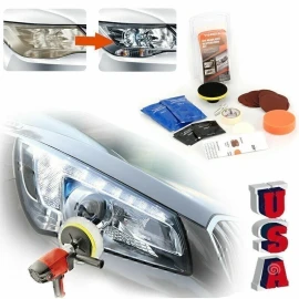 Geartronics Car Headlight Lens Restoration Repair Kit Polishing Cleaner Cleaning Tool USA*