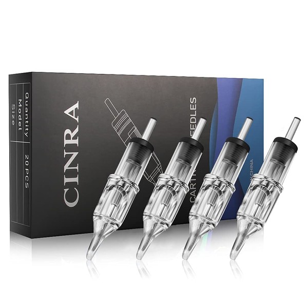 CINRA 20pcs Mixed 1003RL 1005RL 1007RL 1009RL 0.30mm #10 Bugpin Needles