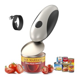 Electric Can Opener, Rechargeable Can Opener Electric Fits Most Can Sizes with Smooth Edge, USB-C Fast Charge Can Opener,One-Touch Automatic Can Openers for Seniors