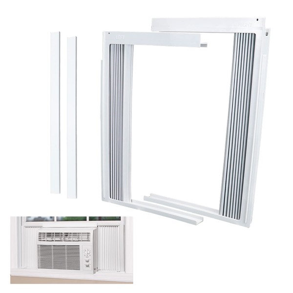 LBG Products Window Air Conditioner Side Panel and Frame Set,AC Accordion Filler Kit,Fits Most 10000BTU Window Air Conditioners