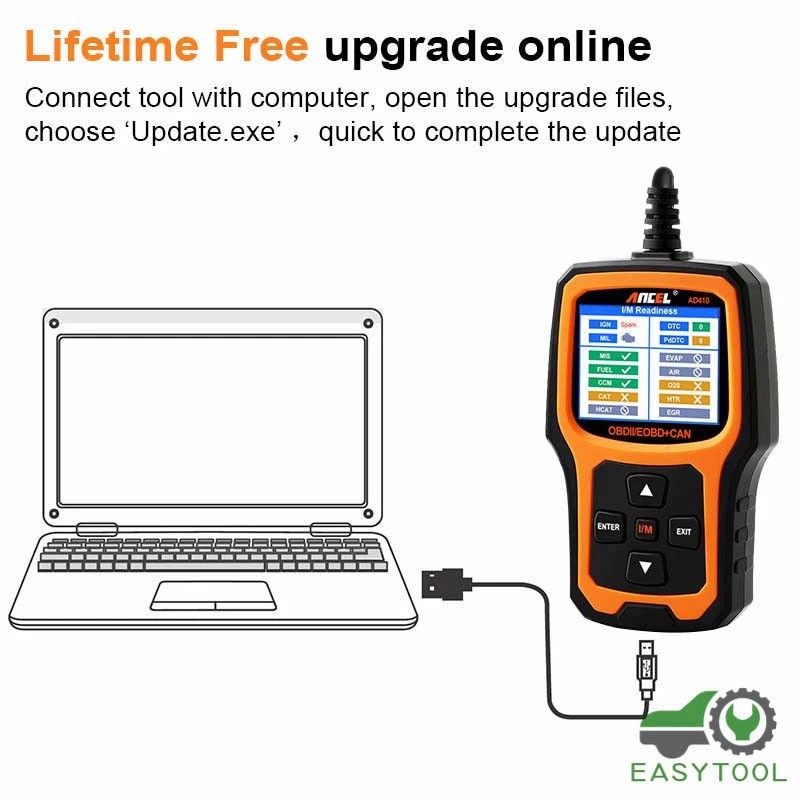 ANCEL AD410 Check Engine Fault OBD2 Diagnostic Scan Tool Automotive
