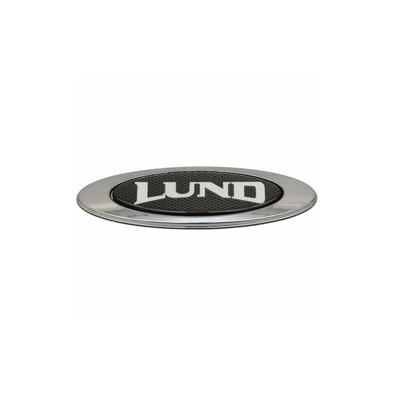 Lund Boat Raised Emblem Decal 2094234 | Logo Silver Black