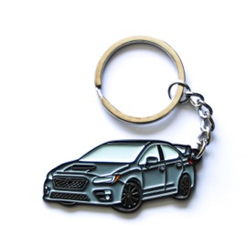 Whitaker World LLC Metal keychain, WRX accessories, STI accessories, WRX, STI, WRX keychain, WRX gift, compatible with Subaru, Small…