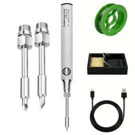 Pencil Soldering Iron - Cordless Fine Tip Soldering Iron | 3 Modes Adjustable Temperature Tool for Making Supplies Jewelry Repair, Stained Glass