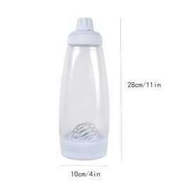 Dough Dispenser Squeeze Bottle with Lid and Scale Dough Mixer for Pancakes Pancakes Dough Mixer Hand Batter Dispenser Batter Mixer Squeeze Bottles for Pancakes, Muffins, Poffertjes, Crepes and Waffles