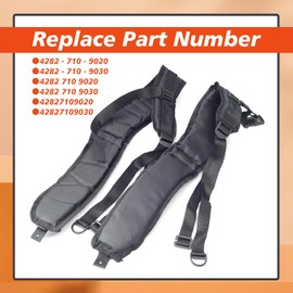 4282-710-9020 & 4282-710-9030 Left & Right Blower Shoulder Harness Straps Replacement for STIHL BR500 BR550 BR600 BR700 Backpack-Blowers Replace 42827109020 42827109030, with Fixing Screw HGR0384