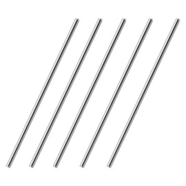 Fielect 10Pcs 70mmx2mm Stainless Steel Solid Round Rods Metal Lathe Bar Stock for DIY Craft