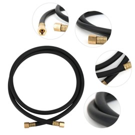 VIFERR Inert Gas Hose, Argon Hybrid Rubber Brass Gas Hose Nut 1/4 Inch Compressed Air Hose Welding Union for Air Compressed Air Argon Nitrogen CO2 (1.5 m)