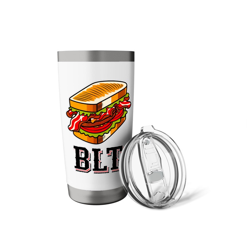 Delicious Bacon Lettuce Tomato Sandwich Graphic Stainless Steel Insulated Tumbler