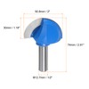 sourcing map 2pcs Router Bit Core Box 1/2 Shank 2