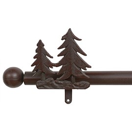 Pine Tree Metal Curtain Rod