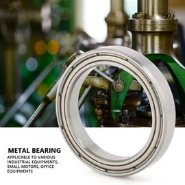 Oumefar 10pcs Ball Bearing, 6703ZZ Double Shielded Deep- Ball Bearings, Miniature Ball Bearings Thin-Wall Ball Bearings Small Bearings Mini Rollers Bearing 17 * 23 * 4mm