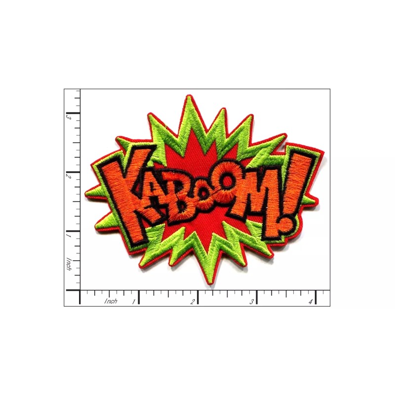 Patchwork Paradise Kaboom! Comic Book Pop Art Style Text Bubble
