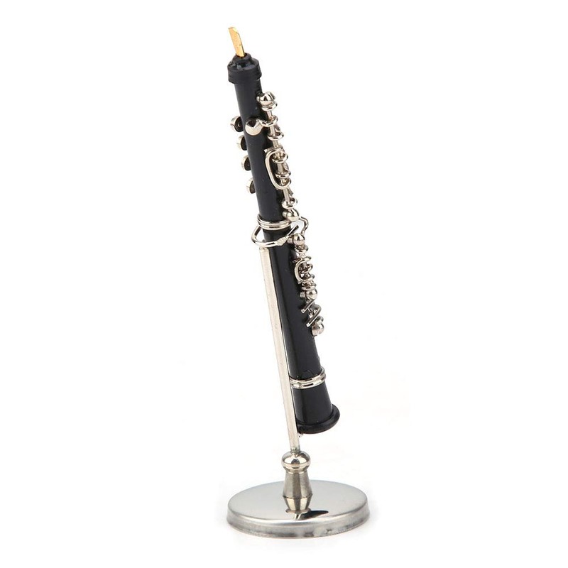 Copper Clarinet Miniature Oboe Model Miniature Dollhouse Model Miniature Clarinet