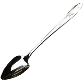Silver Grapefruit Spoons, Stainless Steel Grapefruit Spoon, Chef Craft Serrated Grapefruit Spoon for Cirtrus Fruits, Kiwi, Salad, And Desserts