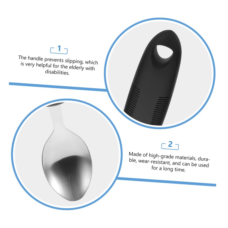 Healeved 1 Set Anti-shake Tableware for The Elderly Portable Disabled