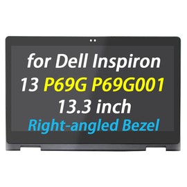 Replacement for Dell Inspiron 13 5368 i5368 5378 i5378 5379 i5379 P69G P69G001 LCD Display FHD 1920X1080 13.3" LED LCD Touch Screen + Bezel Display Digitizer Assembly (40 Pins Connector)