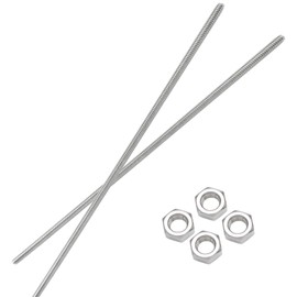 Jersvimc 1/4"-20 Threaded Rod Stainless Steel 1/4 Threaded Rod - 1Pcs, Long Threaded Studs Fully Threaded Rods & Studs Right Hand Threaded Screw for Bolt Clamps Anchor