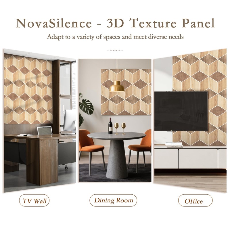 12Pack Acoustic Panels, Self-Adhesive Sound Proof Panels for Walls, Decorative