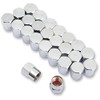 K&L Supply Valve Stem Caps Chrome 25 Pack 32-8196