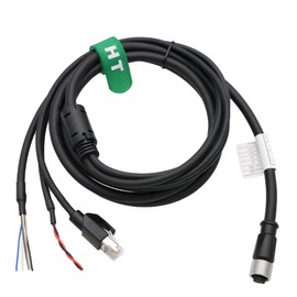 Hangton Cable for DJI Livox Mid-360 LiDAR Sensor to Computer Ethernet Power Function Debugging, 1 to 3 Splitter, M12 Aviation A-Coded 12 Pin Female Connector Flying Leads, 3 m