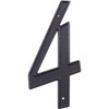 Stone Harbor Hardware Traditional House Number, #4, 4 Inches, Matte