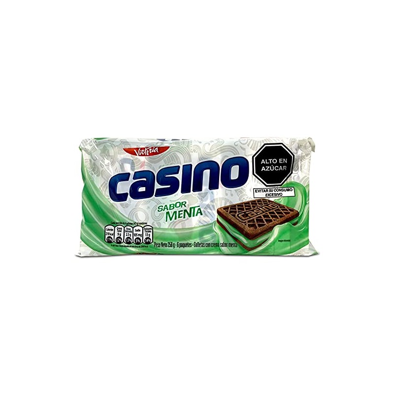 Generic VICTORIA Galletas Peruanas Casino con Crema Sabor a Menta
