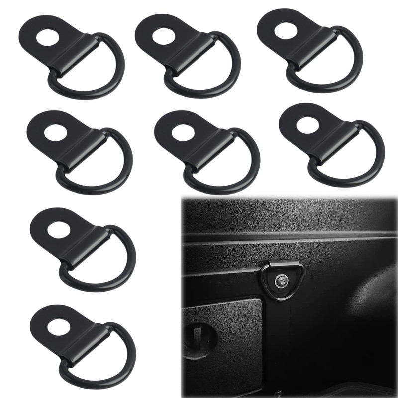 Jecdfs 8pcs Lashing Eyelets D Rings Construction Ring, V Mounting