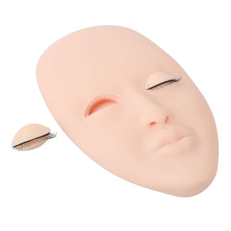 Lash Mannequin Head Eyelash Extension Practice Doll Head with 3
