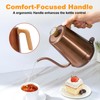 Nueve&Five Gooseneck Electric Kettle with Thermometer, Copper Tea Kettle with