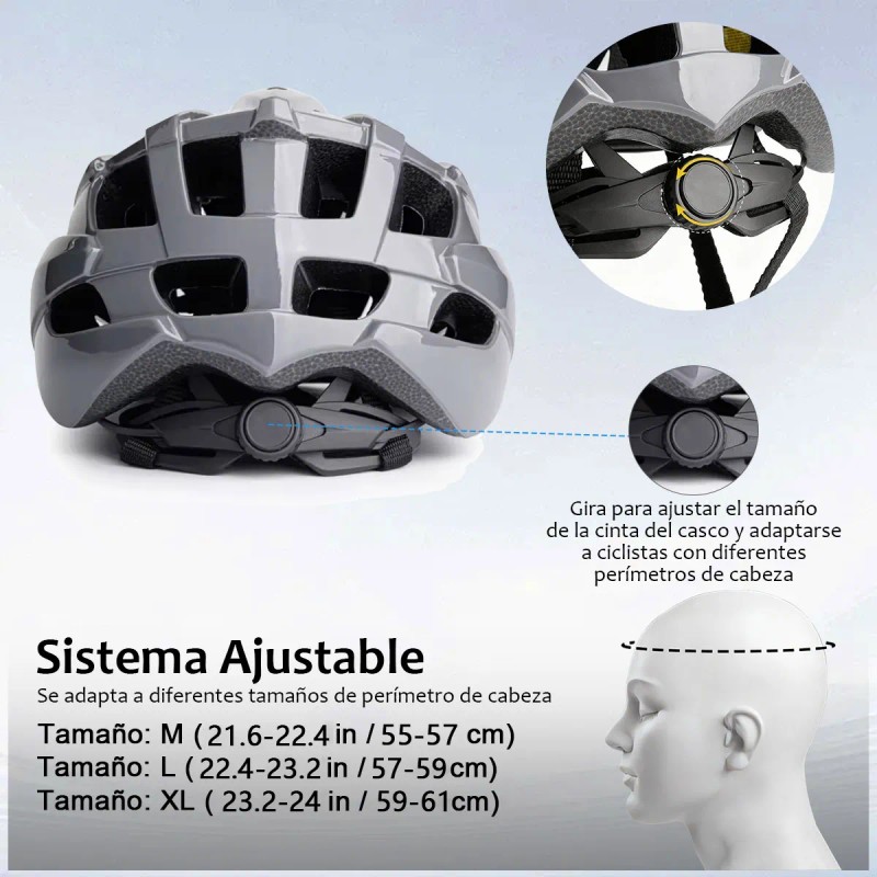 Casco Bicicleta In-mold Ligero 2 En 1 Ruta Y Montaña