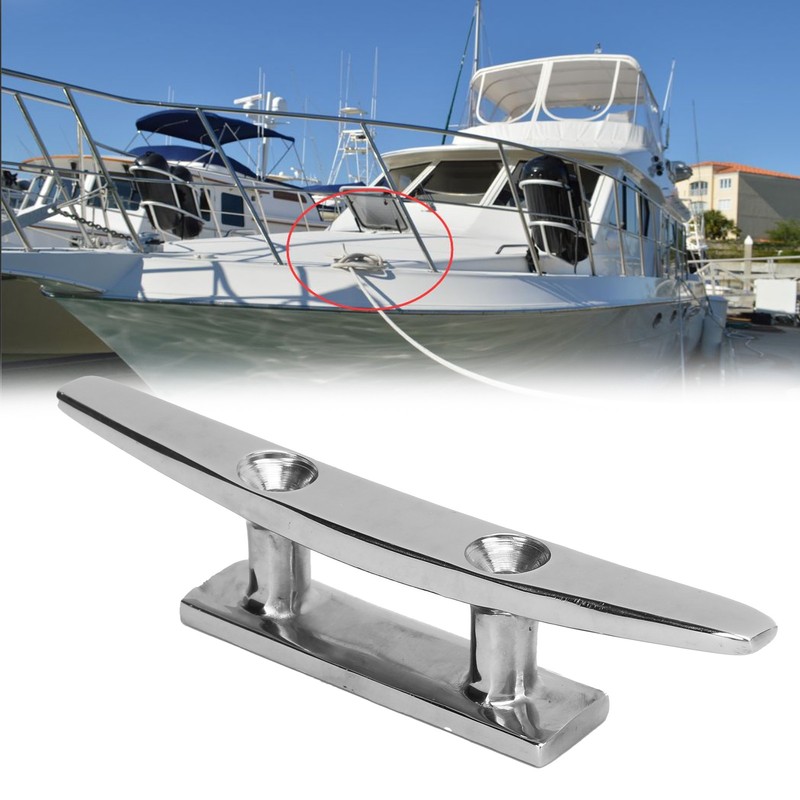 6in Low Flat Dock Cleat 2 Hole Deck Rope Anchor