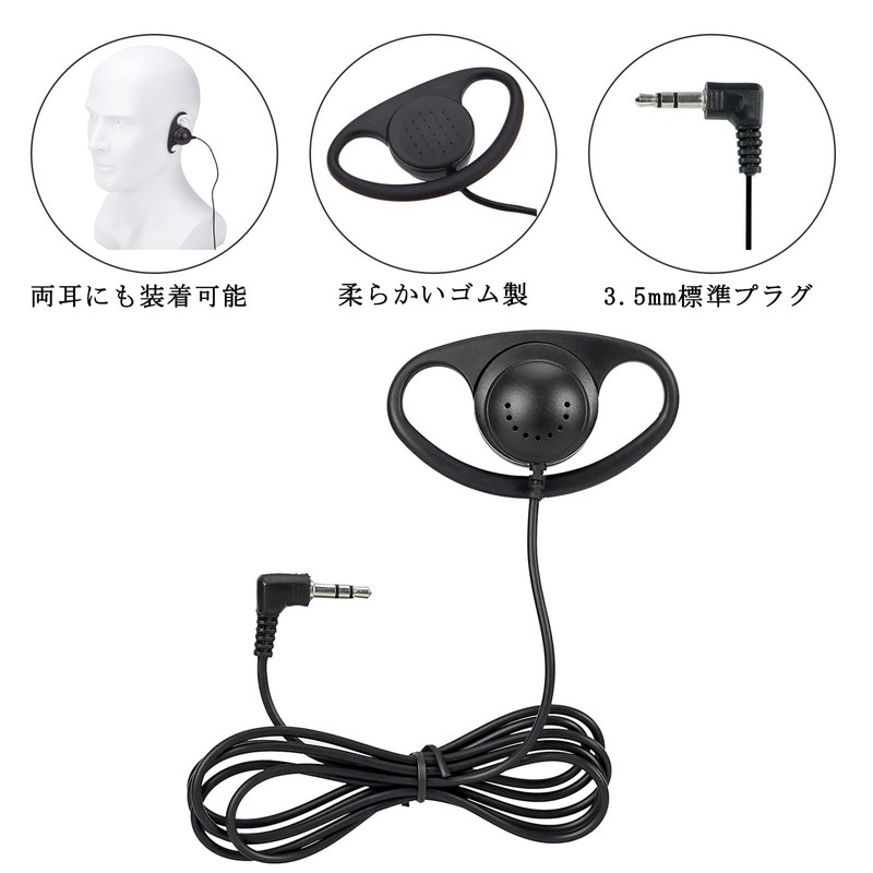 Retekess TT028 3.5mm Dia-3.5mm Single Ear Earbud Wired Type D