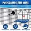 Moyios 6in x 120ft Solar Panel Bird Mesh Black PVC