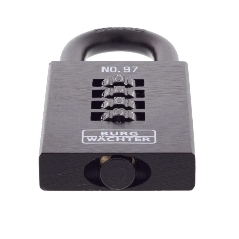 BURG-WÄCHTER Padlock with Combination Lock, Numero 97, 50 mm, Cast