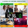 Digital Sound Level Meter 30-130dB Decibel Meter, Noise/Temperature/Hygrometer with 11