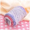 jojofuny 1 Roll Rainbow Colorful Knitting Woolen Yarn Ply Soft