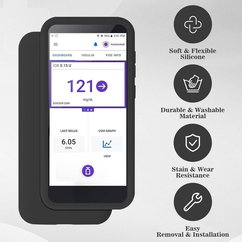 Silicone Soft Case Compatible with Omni pod 5 Device, Perfect