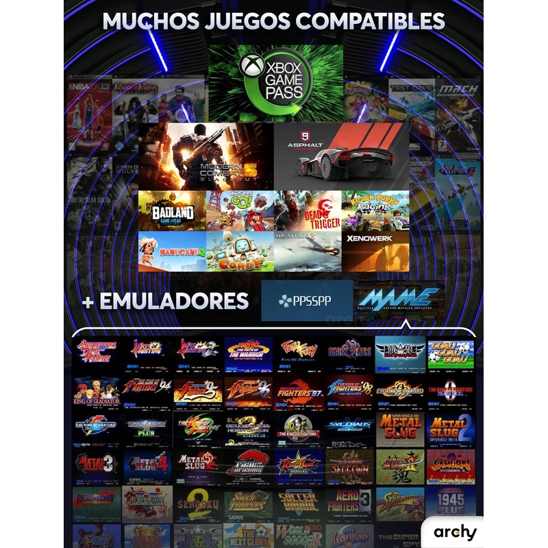 Archy Control para Celular Gamepad Bluetooth Control PC Inalambrico Mando