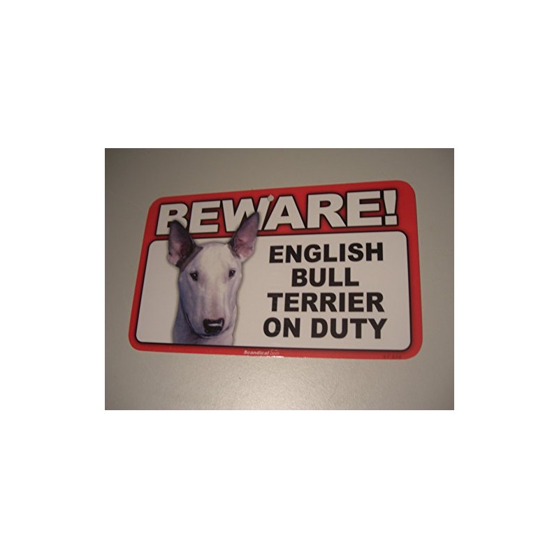 Scanical Beware Guard Dog on Duty Sign - English Bull