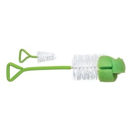Evenflo Cepillo Para Biberones Escobillon Doble Evenflo 5130 Esponja Color Verde