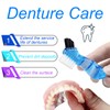 Keedolla 2 Pack Denture Bath Case Partial Denture Cup Retainer