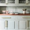 Yanxia Antique Brass Cabinet Handles, Rustic Refinement Drawer Pulls for